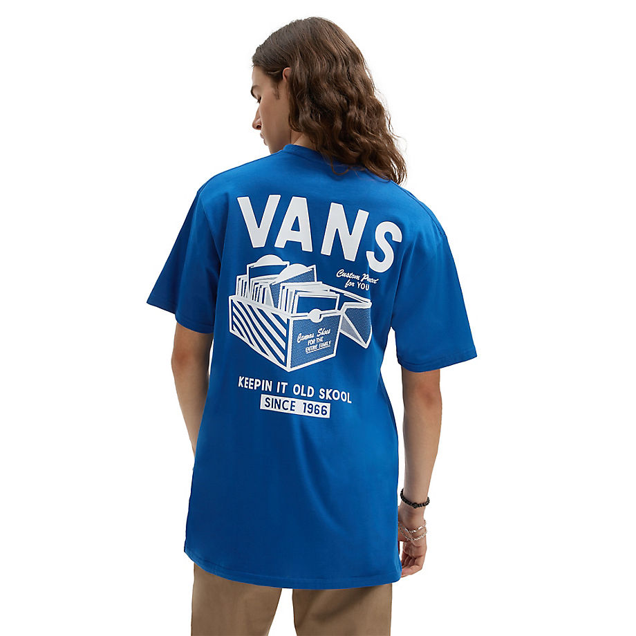 Vans Record Label T-shirt (trbl) Men Blue
