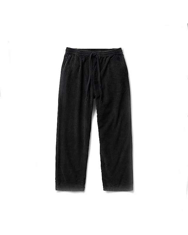 Pantaloni baggy affusolati in velluto a coste con lavaggio acido e vita elasticizzata Range 7