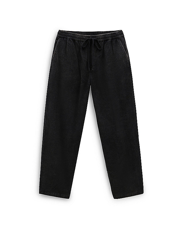 Pantaloni baggy affusolati in velluto a coste con lavaggio acido e vita elasticizzata Range 8