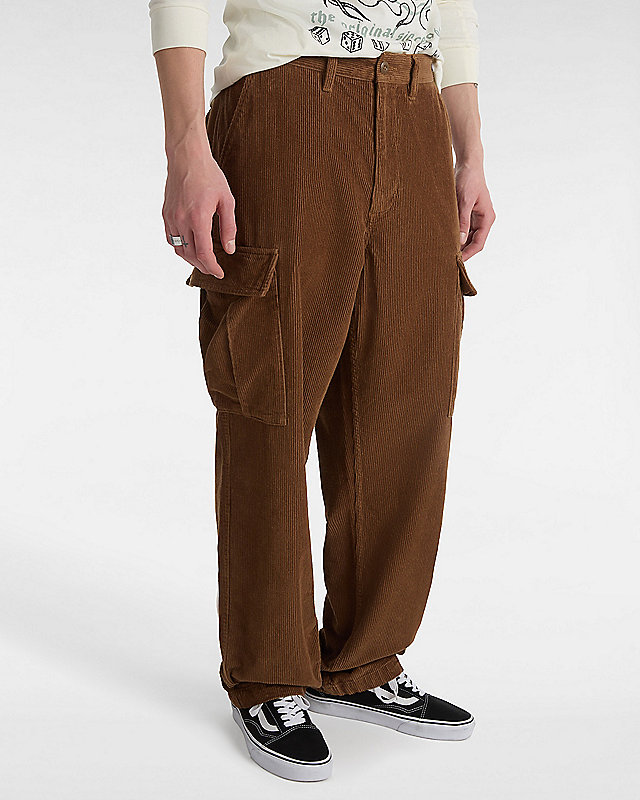 Service Cargo Corduroy Loose Tapered Trousers 3