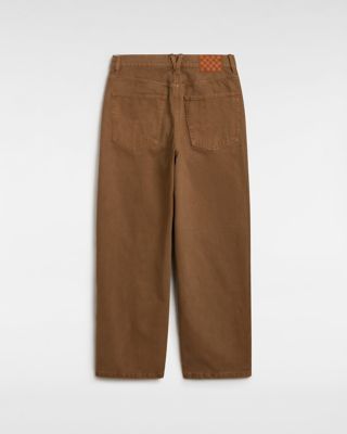 VANS Pantaloni Baggy In Denim Check-5 (sepia) Uomo Marrone, Taglia 38