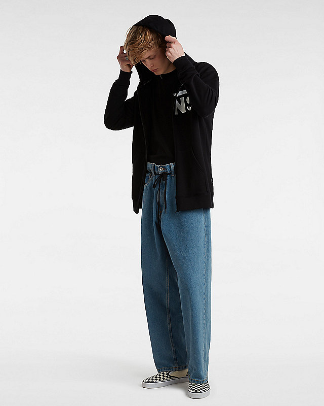 Check-5 Baggy Denim Trousers 6