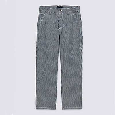 Drill Chore Loose Tapered Carpenter Hickory Stripe Trousers
