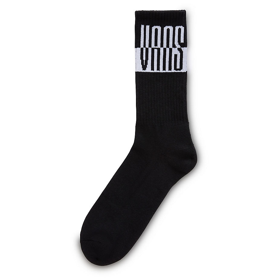 Vans Music Academy Crew Socks (1 Pair) (black/white) Men Black