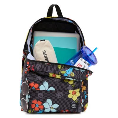 Vans old best sale skool floral backpack