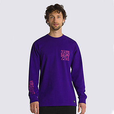 Digital Demented Vans Logo Langarmshirt | Violett | Vans | Shirts