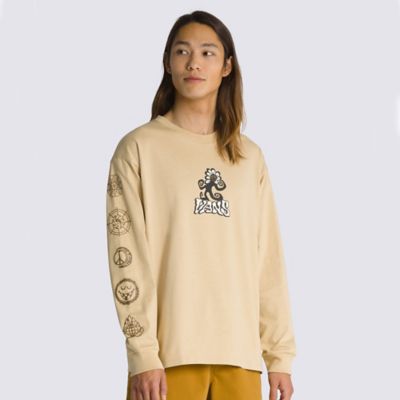 Vans Off The Wall Skate Classics Long Sleeve T-shirt(taos Taupe)