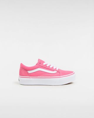 Vans Kinder Old Skool Plateauschuhe (8-14 Jahre) (honey Suckle) Youth Rosa