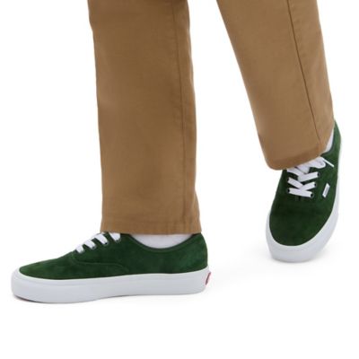 Vans pig discount suede authentic green