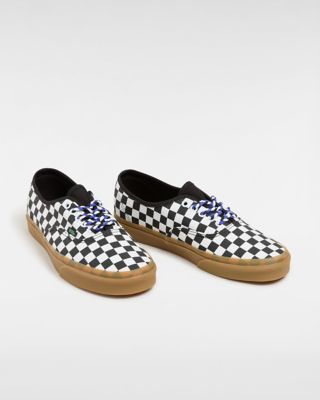 Vans black and white hot sale pattern