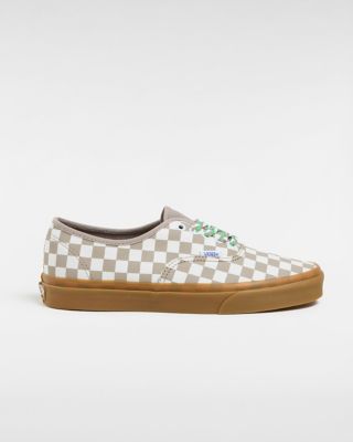 Vans Authentic Checkerboard Shoes (checkerboard Moon Rock) Unisex White