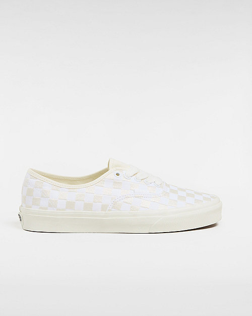 Vans Chaussures Authentic (embroidered Checker White) Unisex Blanc