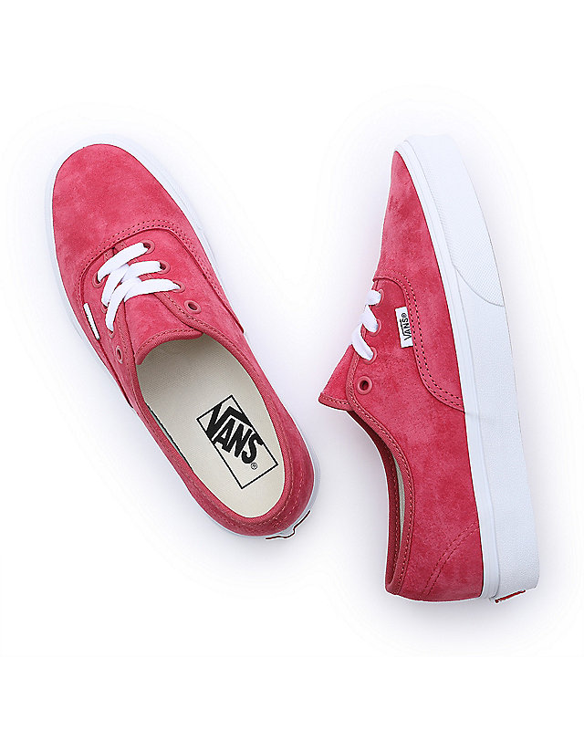 Pig Suede Authentic Shoes | Red | Vans