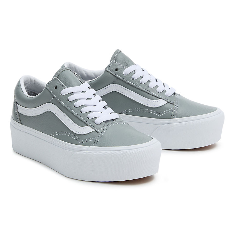 Vans Old Skool Stackform Shoes (gray) Women Grey