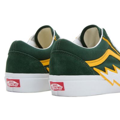 Green vans best sale with lightning bolt