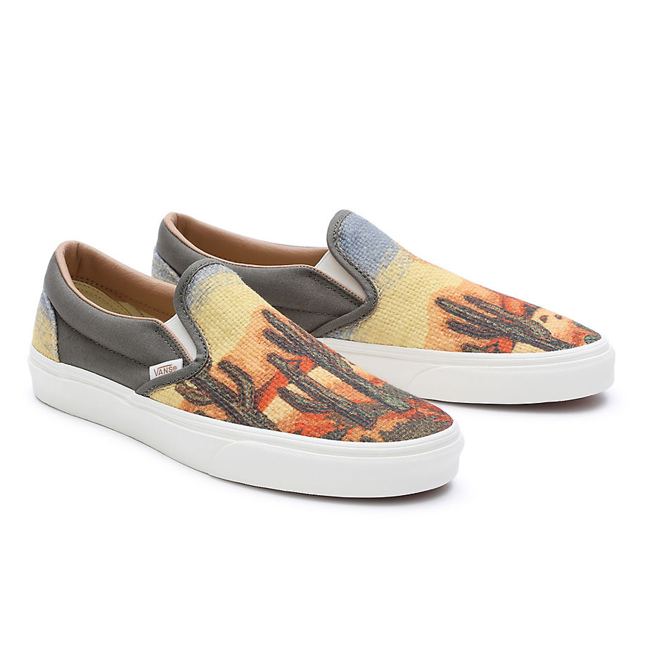 Vans Classic Slip-on Shoe(cali Tapestry/cactus)