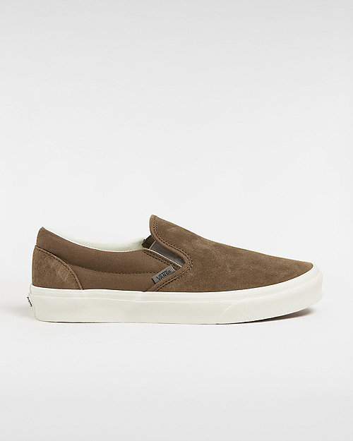 Vans Classic Slip-on Summer Linen Shoes (canvas/suede Coffee Liqueur) Unisex Brown