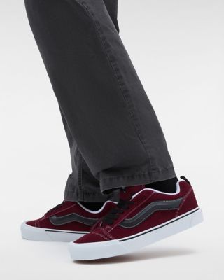 Vans old skool red hot sale wine