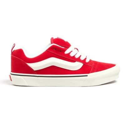 Knu Skool Shoes | Red | Vans