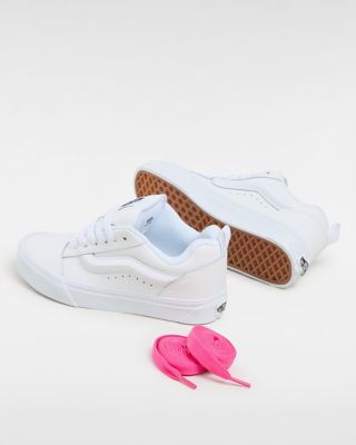 Vans con raya clearance blanca