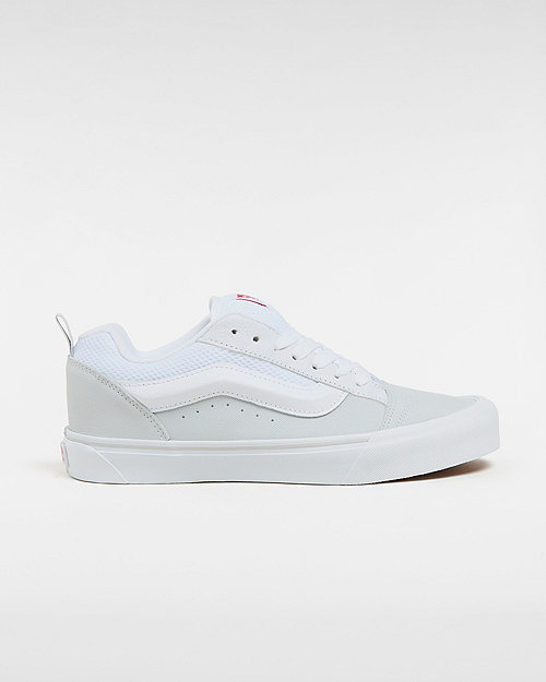 Vans Knu Skool Shoes (retro Skate White/red) Unisex Grey