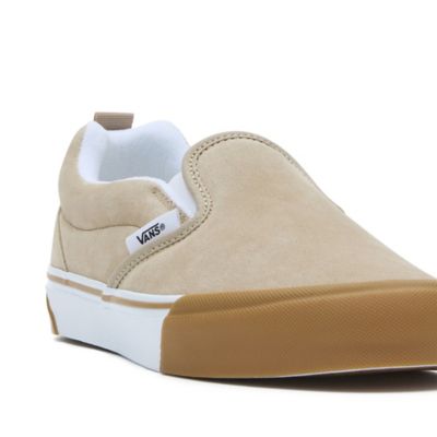 Beige slip shop on vans