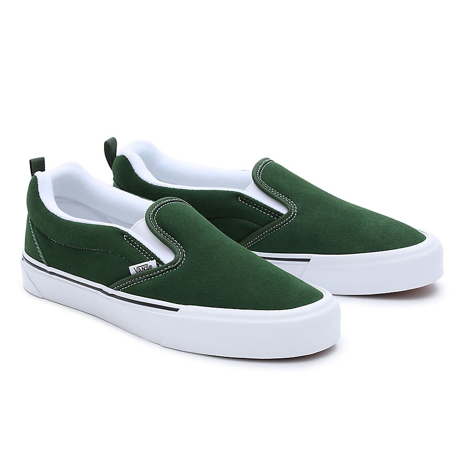 Vans Knu Slip Shoes (green/true Whit) Men