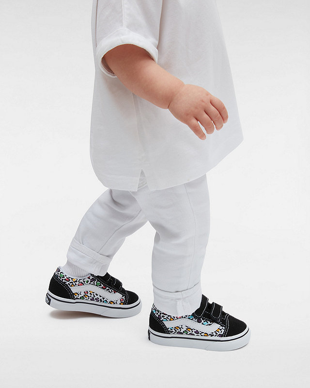 Kleinkinder Old Skool Glitter Schuhe mit Klettverschluss (1-4 Jahre) 5