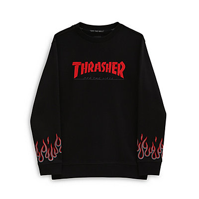 Boys Vans x Thrasher Kids Flame Crew Sweatshirt (8-14 years)