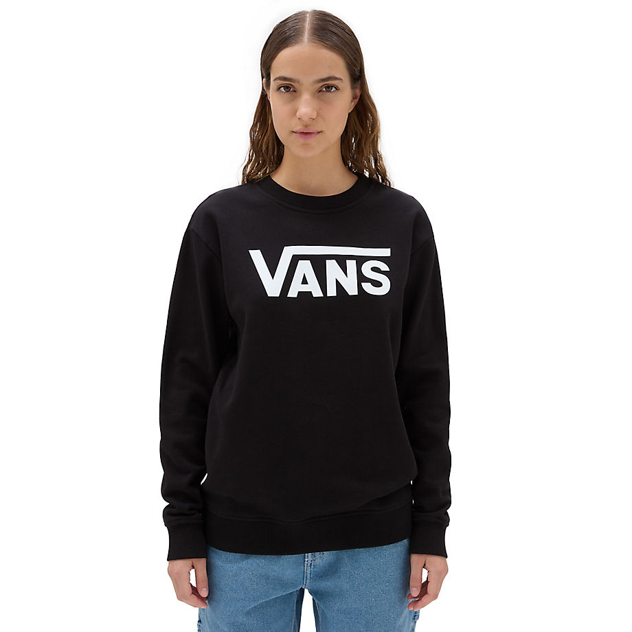 Vans Classic V Crew Sweatshirt (black) Damen Schwarz