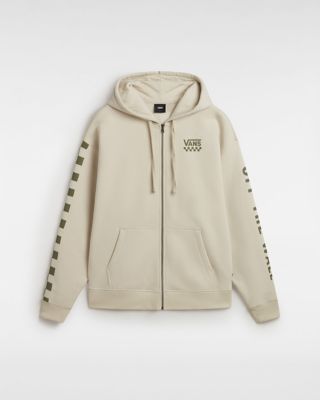 Vans Extra Fun Oversized Full Zip Hoodie (oatmeal) Dames Beige