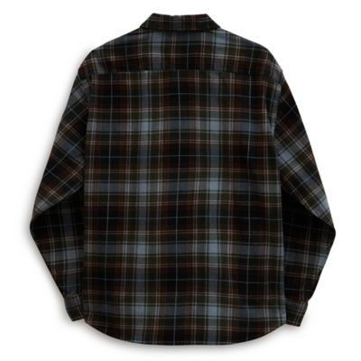 Mayhill Long Sleeve Buttondown Shirt | Black | Vans