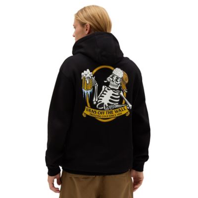 Vans off the 2025 wall hoodie black