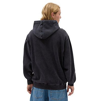 Scripted Double Snap Loose Pullover Hoodie 3