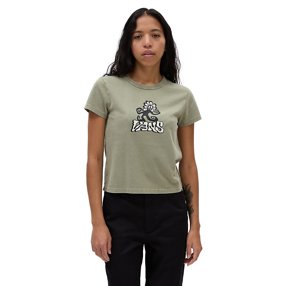 Vans Psych Skate Classic Mini T-shirt (loden Green) Women Green