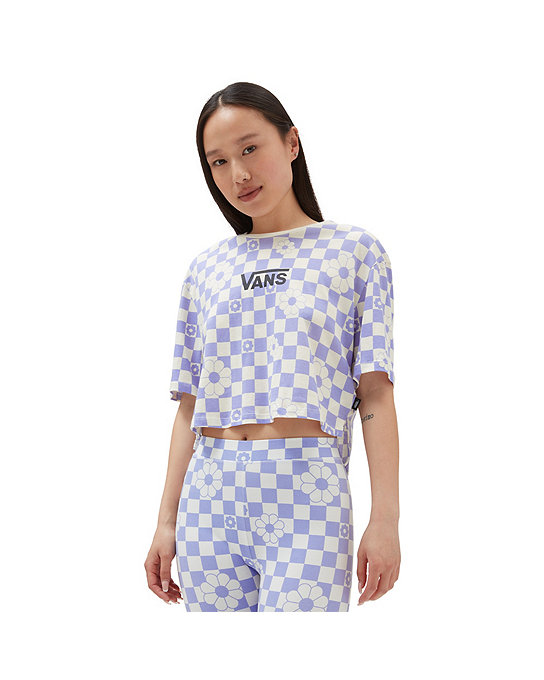 Floral Checker Crop T-Shirt | Vans