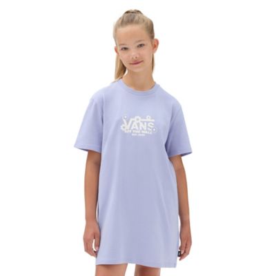 Girls Floral Check Daisy Tee dress (8-14 Years)