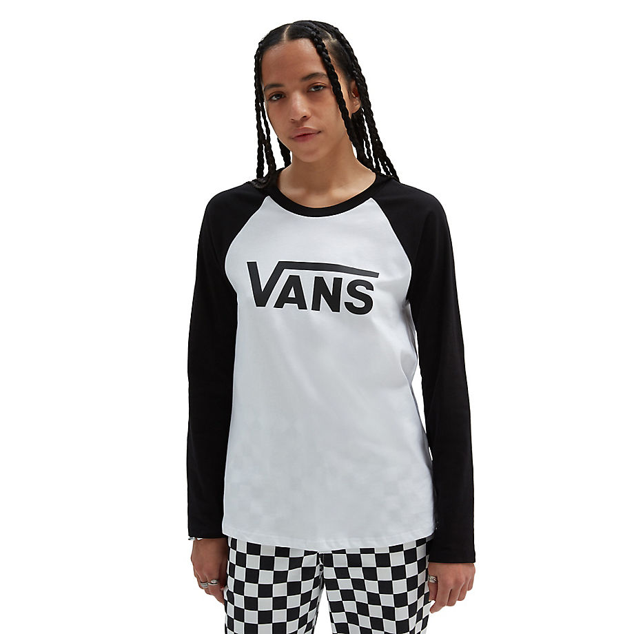 Vans Flying V Everyday Raglan T-shirt (white/black) Women White