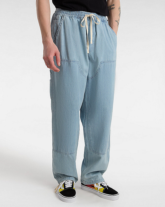 Pantalones Range de corte holgado, tiro caído y pernera cónica con cinturilla elástica 3