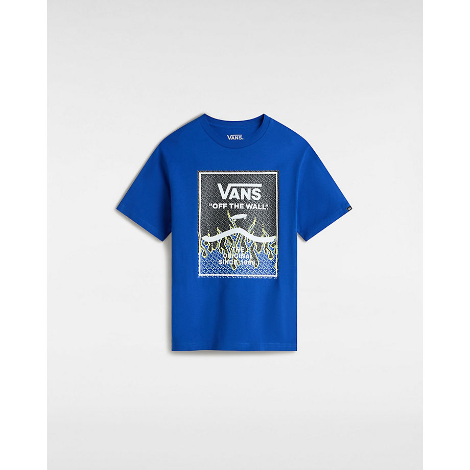 Vans Ch?opi?cy T-shirt Print Box (8-14 Lat) (surf The Web) Boys Niebieski