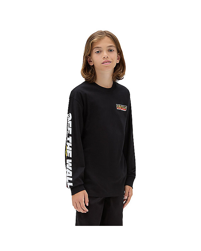 Boys Up In Flames Long Sleeve T-shirt (8-14 Years) 1