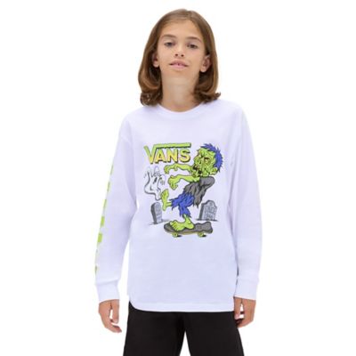 Jungen Haunted House Of Vans Langarmshirt (8-14 Jahre) | Weiß | Vans