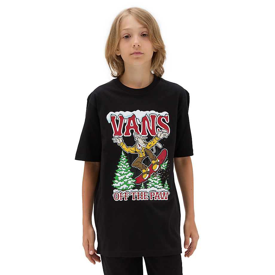 Vans Boys Off The Paw T-shirt (8-14 Years) (black) Boys Black
