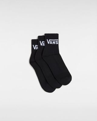 Classic Half Crew Socks (3 Pairs) | Black | Vans