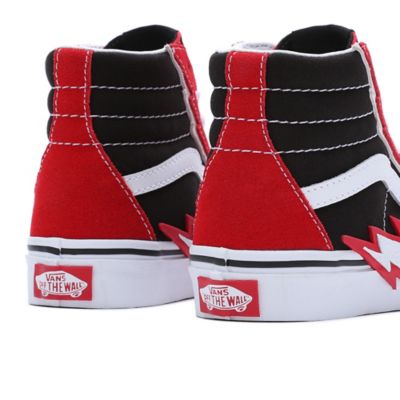 Vans skate deals shoes kids red