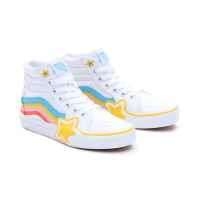 Vans Kids Sk8-hi Rainbow Star Shoe(rad Rainbow True White/multi)
