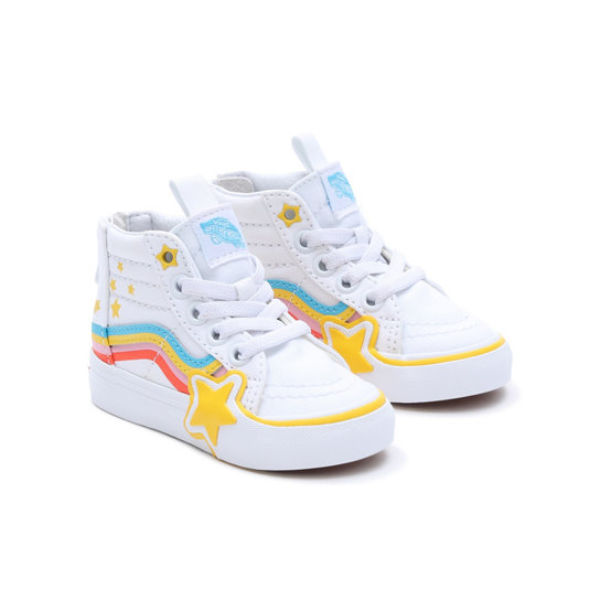 Kleinkinder Sk8-Hi Zip Rainbow Star Schuhe (1-4 Jahre) | Vans