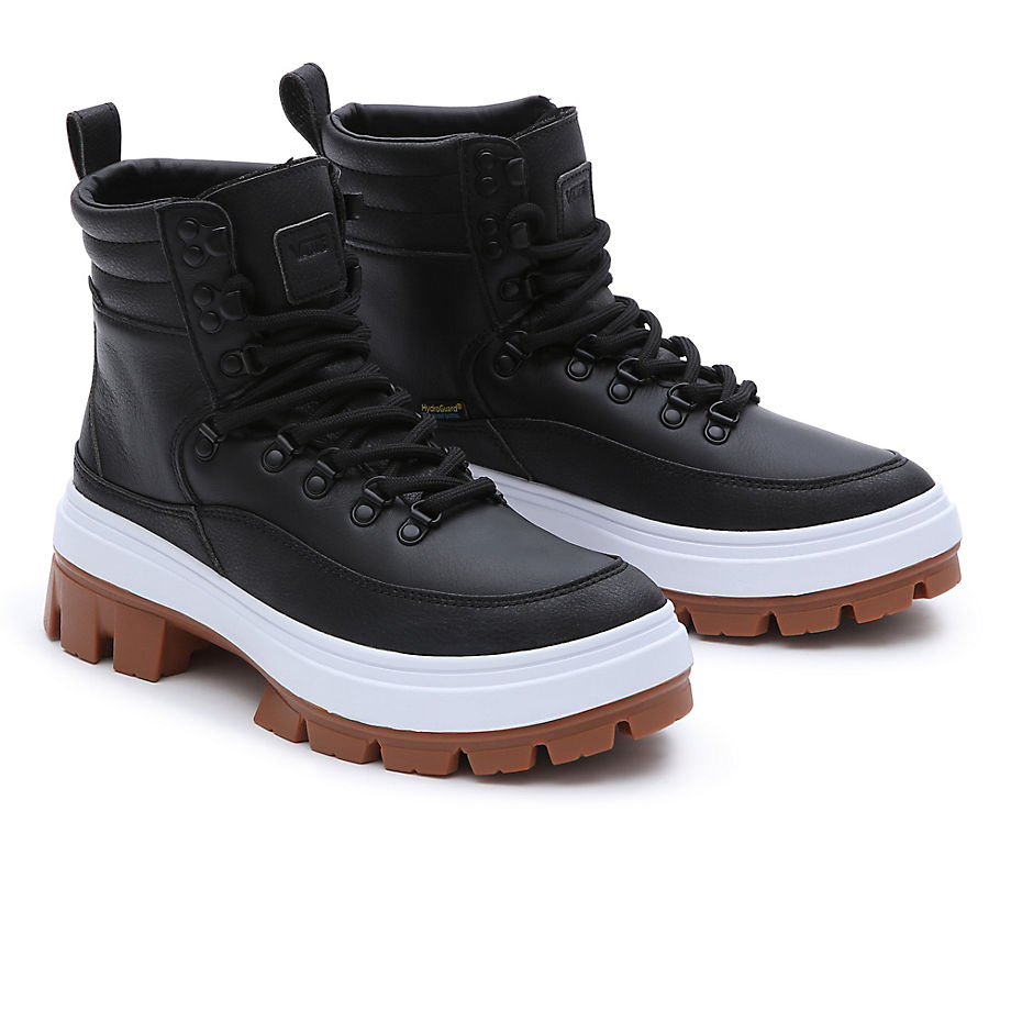 Vans Leather Colfax Elevate Mte-2 Shoes (black/true Whit) Men