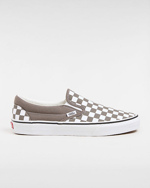 Vans Chaussures Classic Slip-on Checkerboard (color Theory Checkerboard Bungee Cord) Unisex Gris