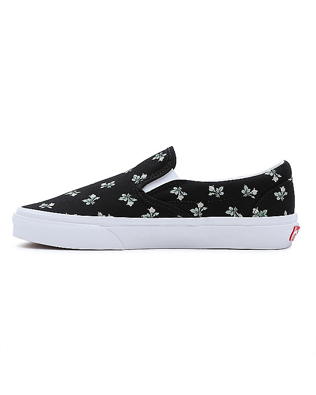 Floral Classic Slip-On Shoes | Black | Vans